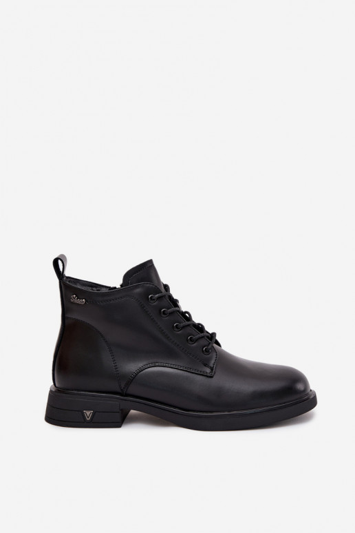 Bottines isolées pour femmes à petit talon Vinceza 39953 noires