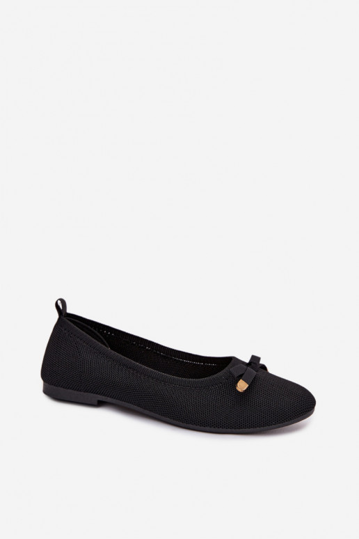 Ballerines noires avec nœuds Amelivra