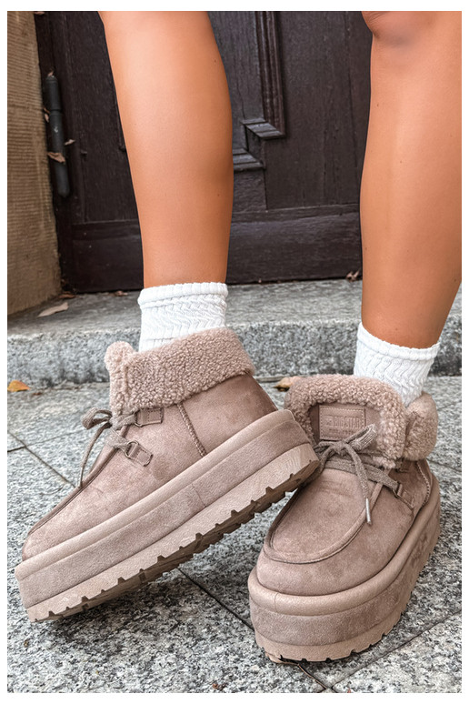 bottes de neige avec plateforme et isolation Big Star UU274215 couleur sable