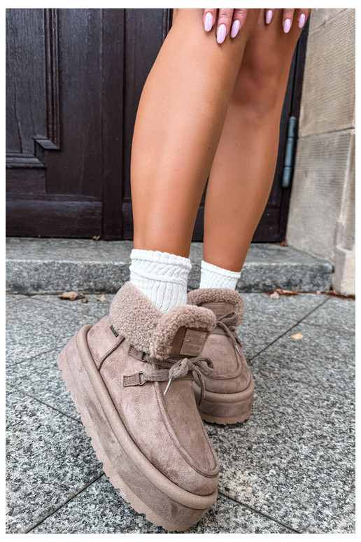 bottes de neige avec plateforme et isolation Big Star UU274215 couleur sable