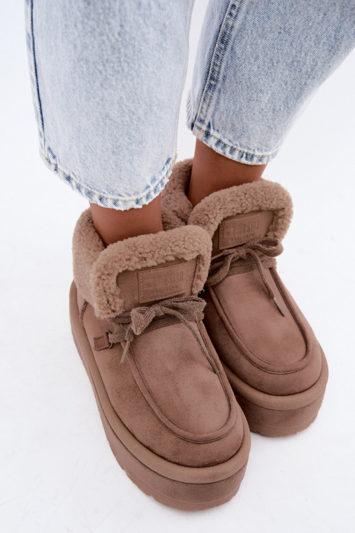 bottes de neige avec plateforme et isolation Big Star UU274215 couleur sable