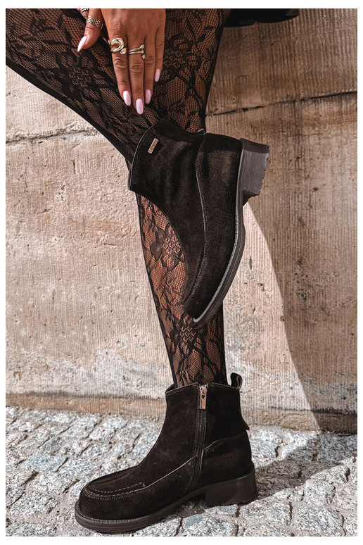 bottes isolées en daim naturel pour femmes Big Star UU274602 couleur chocolat
