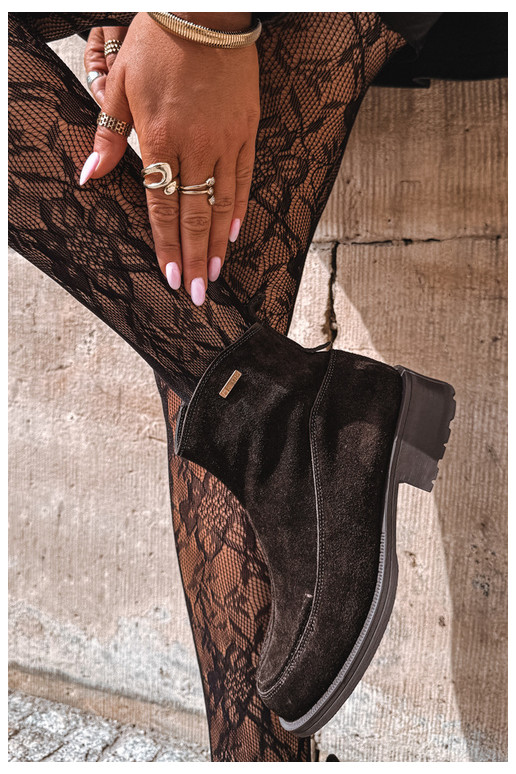 bottes isolées en daim naturel pour femmes Big Star UU274602 couleur chocolat