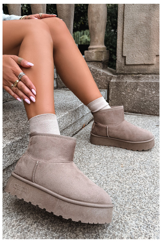 Bottes de neige avec plateforme Big Star UU274224 en sable