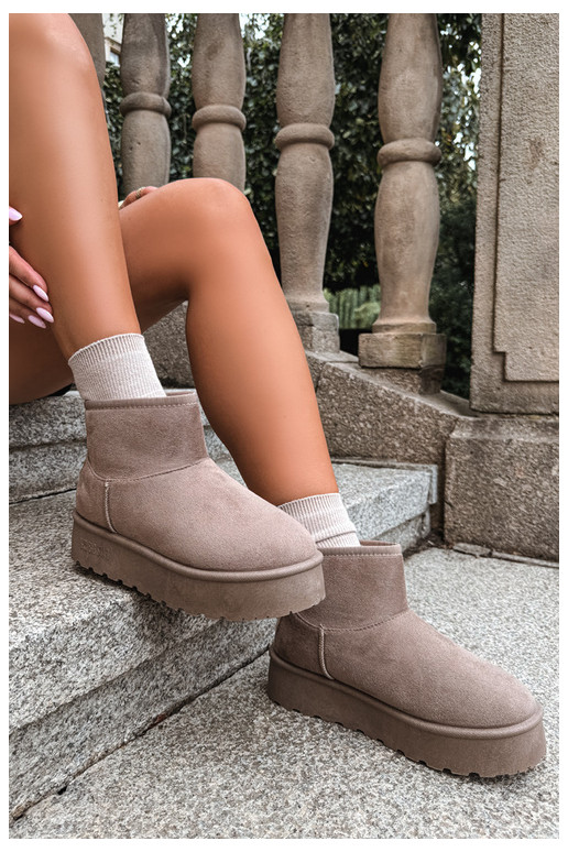 Bottes de neige avec plateforme Big Star UU274224 en sable