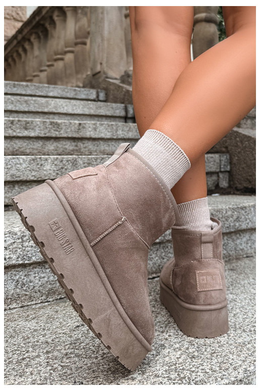Bottes de neige avec plateforme Big Star UU274224 en sable