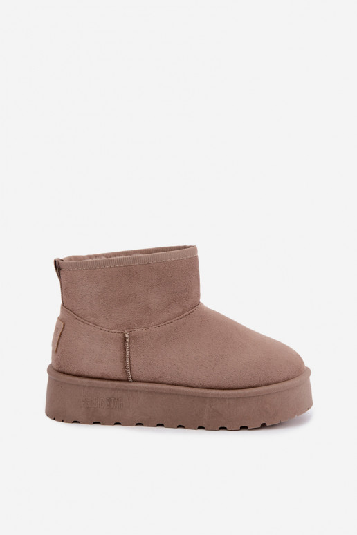 Bottes de neige avec plateforme Big Star UU274224 en sable