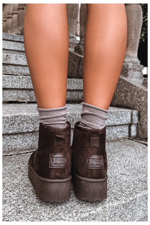 Bottes de neige avec plateforme Big Star UU274223 en chocolat