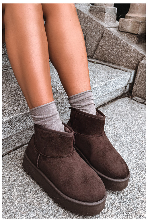 Bottes de neige avec plateforme Big Star UU274223 en chocolat
