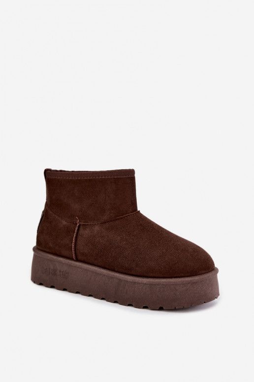 Bottes de neige avec plateforme Big Star UU274223 en chocolat