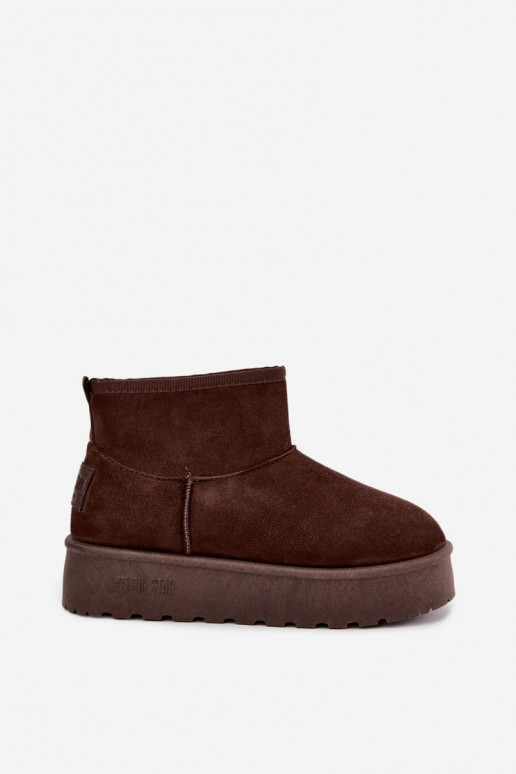 Bottes de neige avec plateforme Big Star UU274223 en chocolat