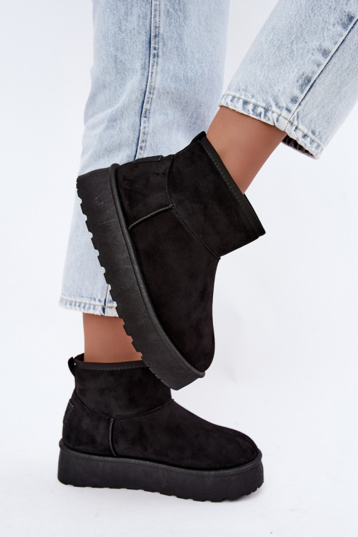 Bottes de neige avec plateforme Big Star UU274222 en noir
