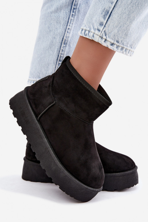 Bottes de neige avec plateforme Big Star UU274222 en noir