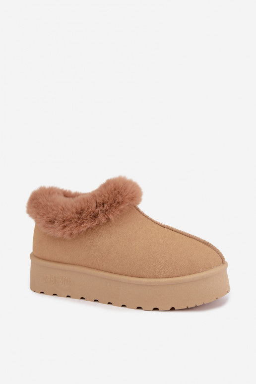 Bottes de neige avec plateforme et fourrure Big Star UU274202 en marron