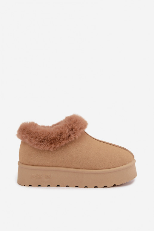 Bottes de neige avec plateforme et fourrure Big Star UU274202 en marron