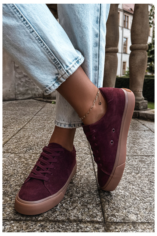 Baskets pour femmes Big Star UU274242 en bordeaux