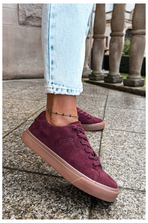 Baskets pour femmes Big Star UU274242 en bordeaux
