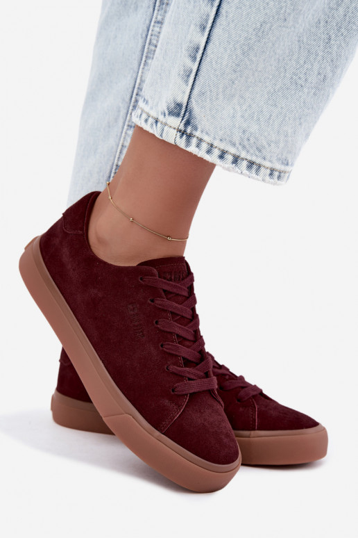 Baskets pour femmes Big Star UU274242 en bordeaux