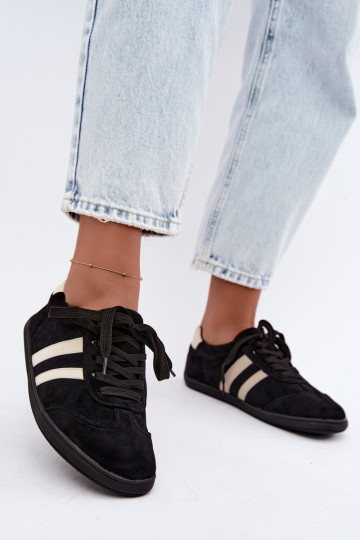 Baskets pour femmes Barefoot couleur noire Kessy 2