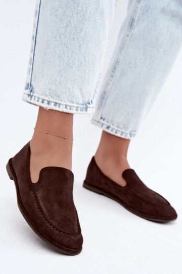 Mocassins pour femmes couleur chocolat Mireliah