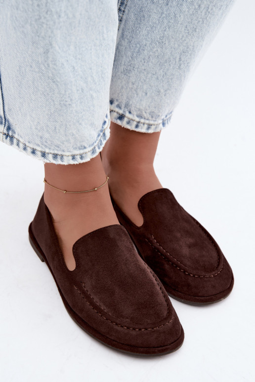 Mocassins pour femmes couleur chocolat Mireliah