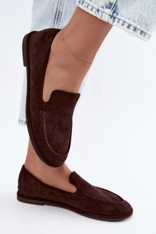 Mocassins pour femmes couleur chocolat Mireliah