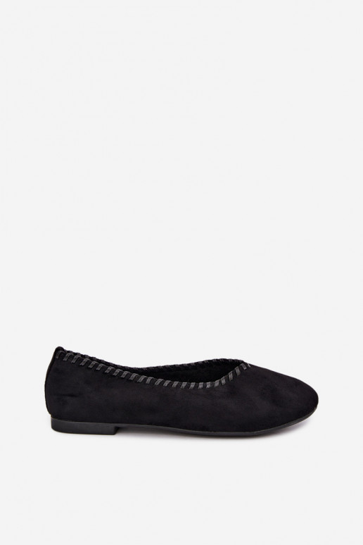Ballerines noires avec détail tressé Talessa