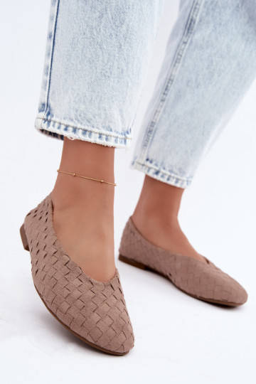 Ballerines sable avec motifs Larelle 2