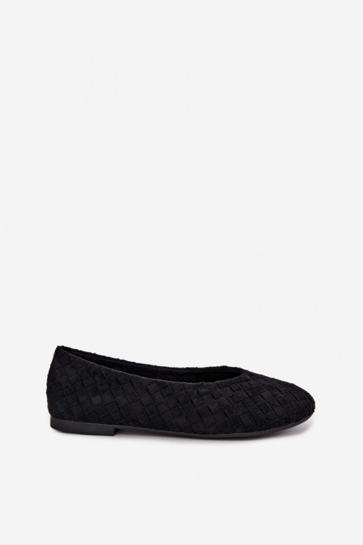 Ballerines noires avec motifs Larelle