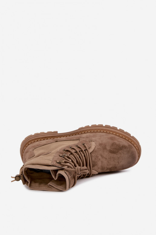 Bottes en daim sable pour hommes Big Star UU174253