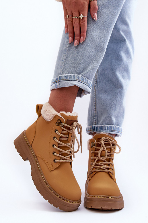 Chaussures pour femmes brunes avec isolation Jette