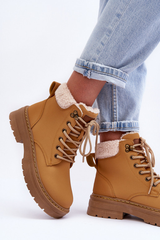 Chaussures pour femmes brunes avec isolation Jette