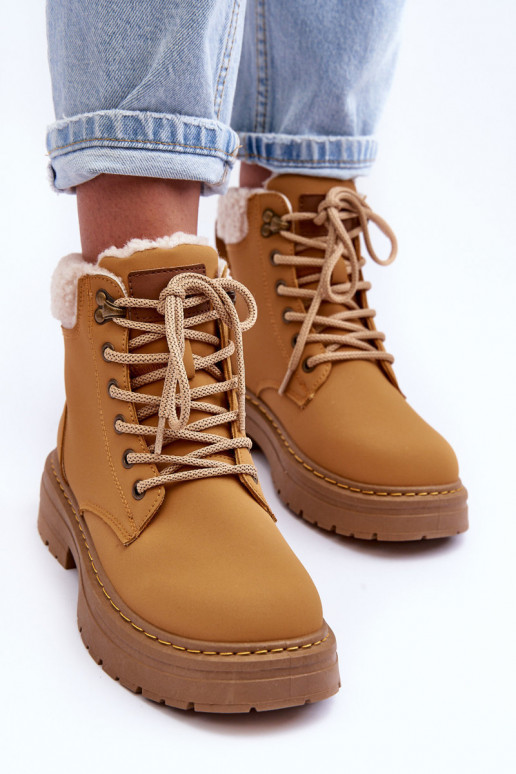 Chaussures pour femmes brunes avec isolation Jette