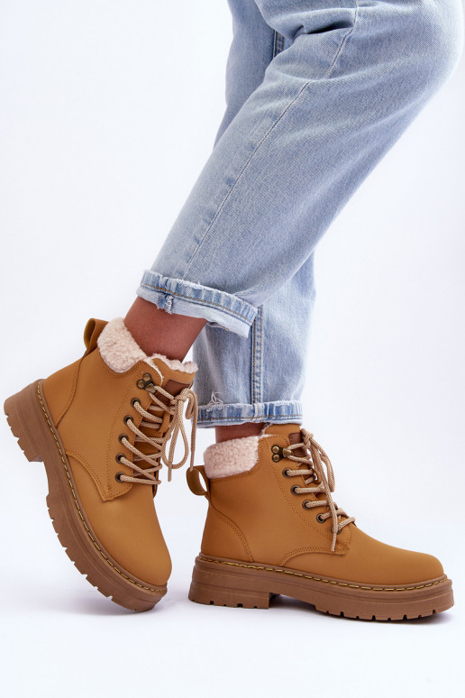 Chaussures pour femmes brunes avec isolation Jette