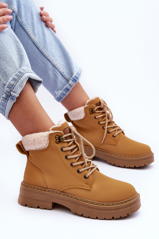 Chaussures pour femmes brunes avec isolation Jette