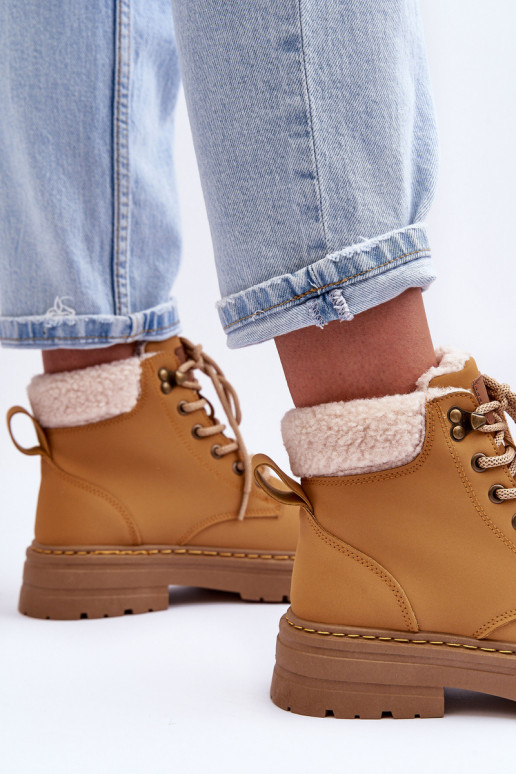 Chaussures pour femmes brunes avec isolation Jette