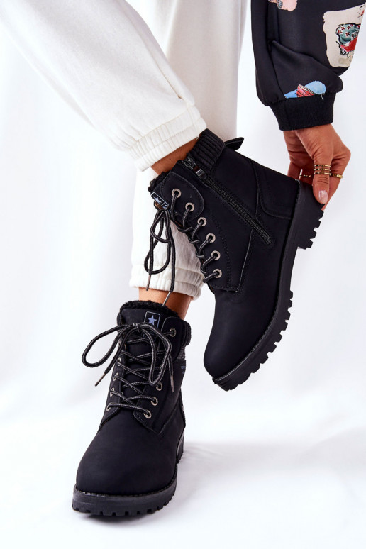 Bottines noires pour femmes Grunders