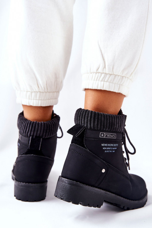 Bottines noires pour femmes Grunders