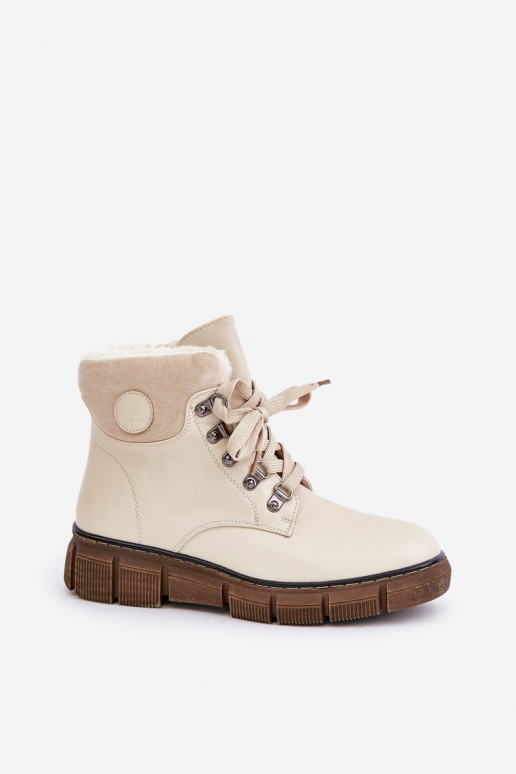 Bottines isolées couleur sable pour femmes Mevanisa