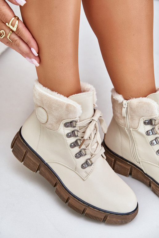 Bottines isolées couleur sable pour femmes Mevanisa