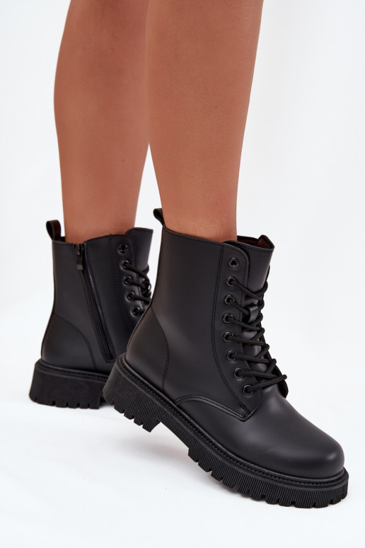 Bottines de travail isolées noires pour femmes Tavera