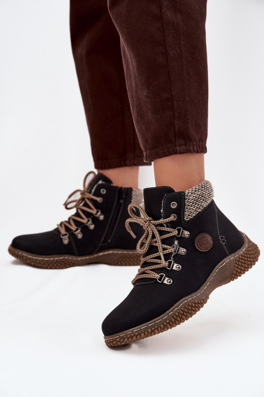 Bottines isolées noires pour femmes Zenaya