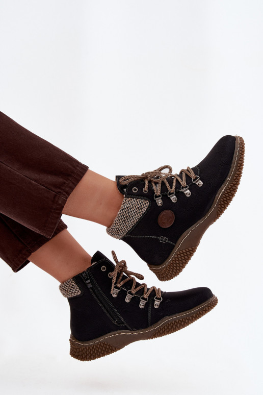 Bottines isolées noires pour femmes Zenaya