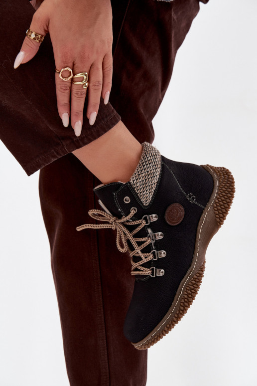 Bottines isolées noires pour femmes Zenaya