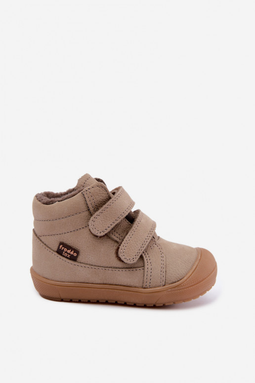 Bottes d'hiver en cuir pour enfants Froddo G2110138-4 couleur sable