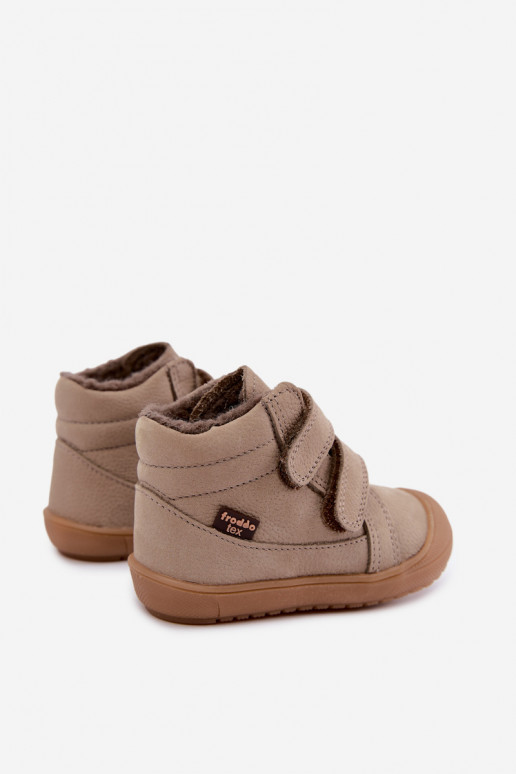 Bottes d'hiver en cuir pour enfants Froddo G2110138-4 couleur sable