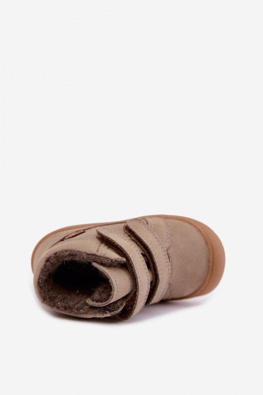 Bottes d'hiver en cuir pour enfants Froddo G2110138-4 couleur sable