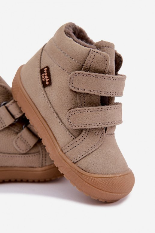 Bottes d'hiver en cuir pour enfants Froddo G2110138-4 couleur sable