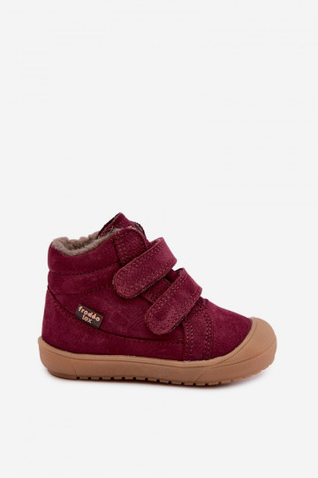 Bottes d'hiver en cuir pour enfants Froddo G2110138-12 couleur bordeaux 2