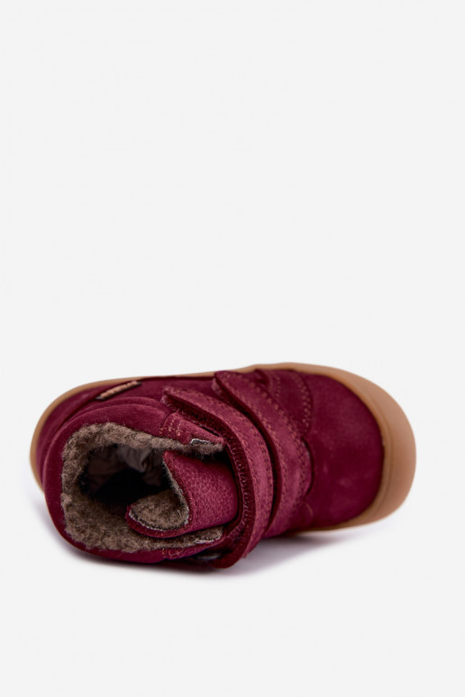 Bottes d'hiver en cuir pour enfants Froddo G2110138-12 couleur bordeaux